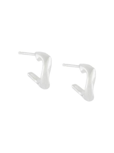 twisted hoop earrings by WOUTERS&HENDRIX
