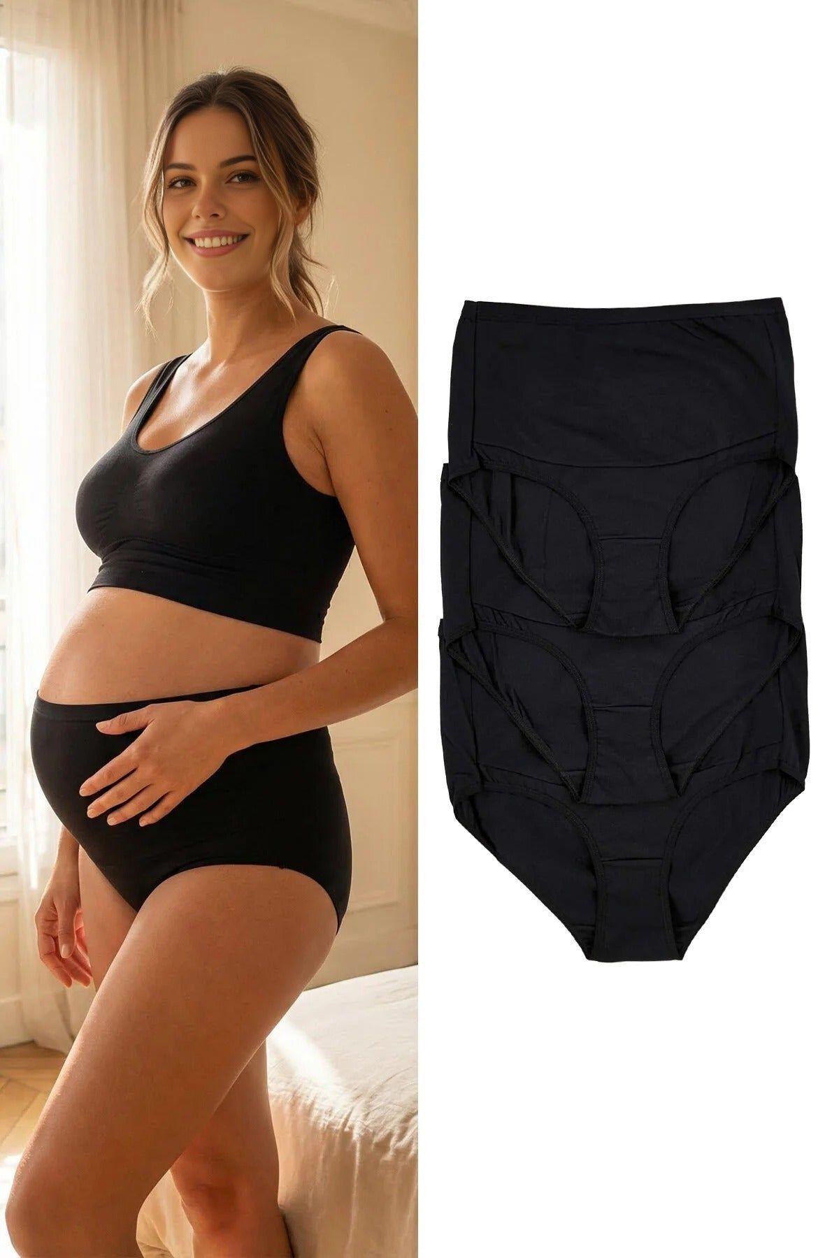 3 Pack High Waist Knitted Maternity Briefs Multipack by WOVCOR