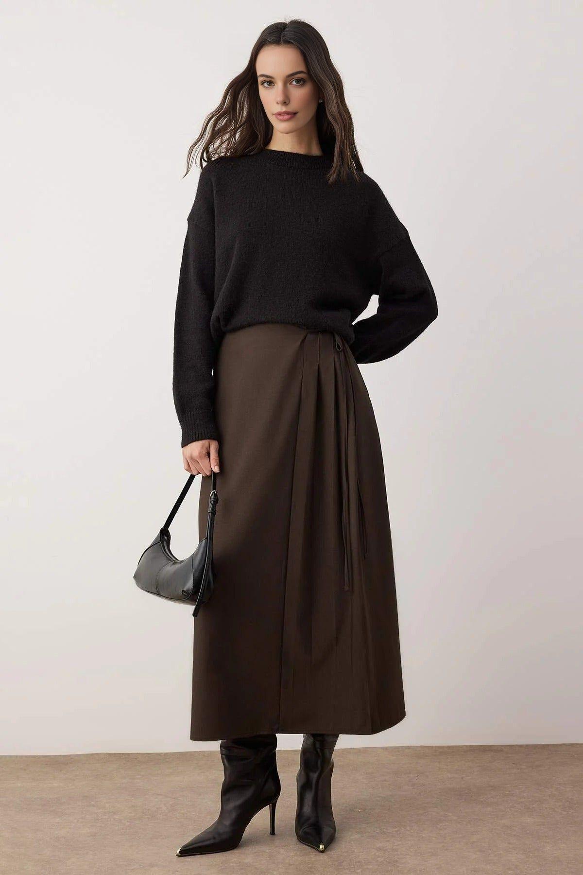 A-Line Woven Maxi Skirt by WOVCOR