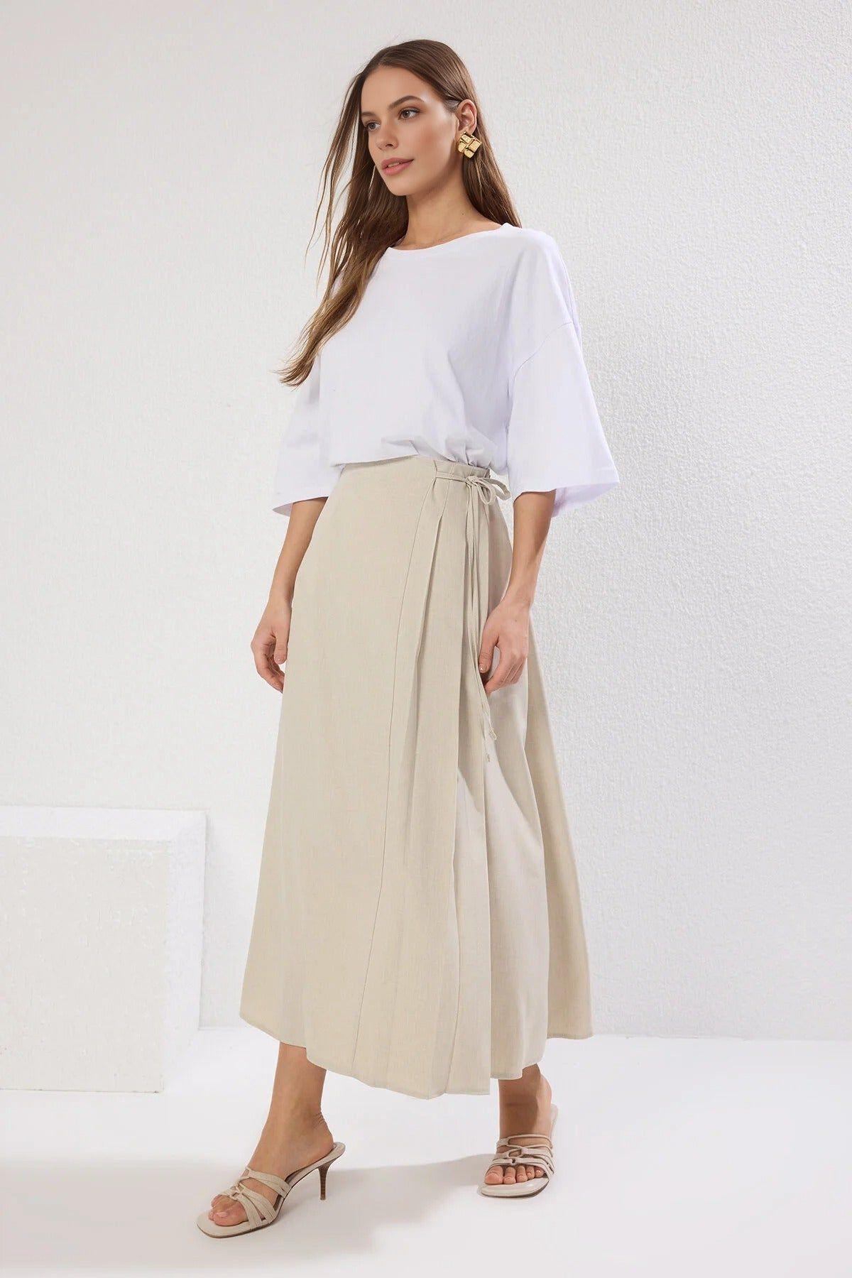 A-Line Woven Maxi Skirt by WOVCOR