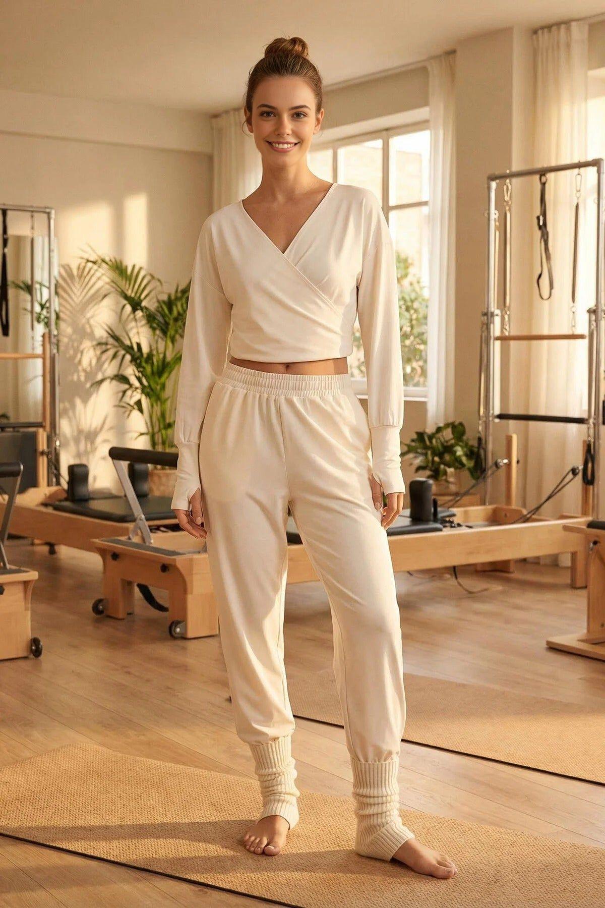 Cuffed Hem Elastic Waist Scuba Knit Joggers by WOVCOR