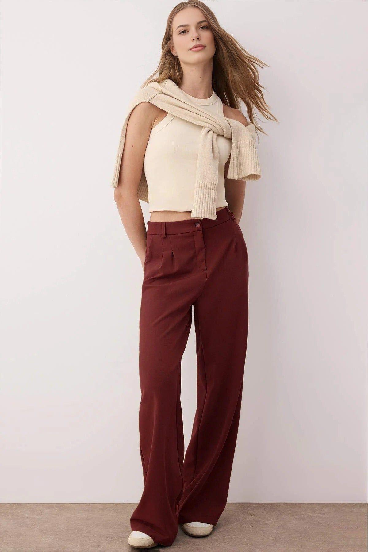 High Waist Vintage Wash Straight Leg Jeans by WOVCOR