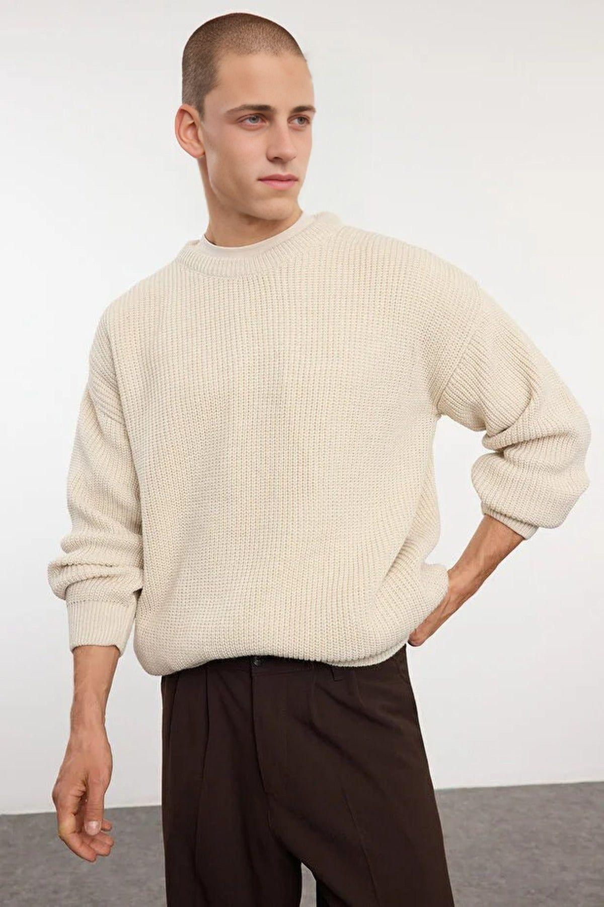 Men’s Crew Neck Knit Sweater by WOVCOR