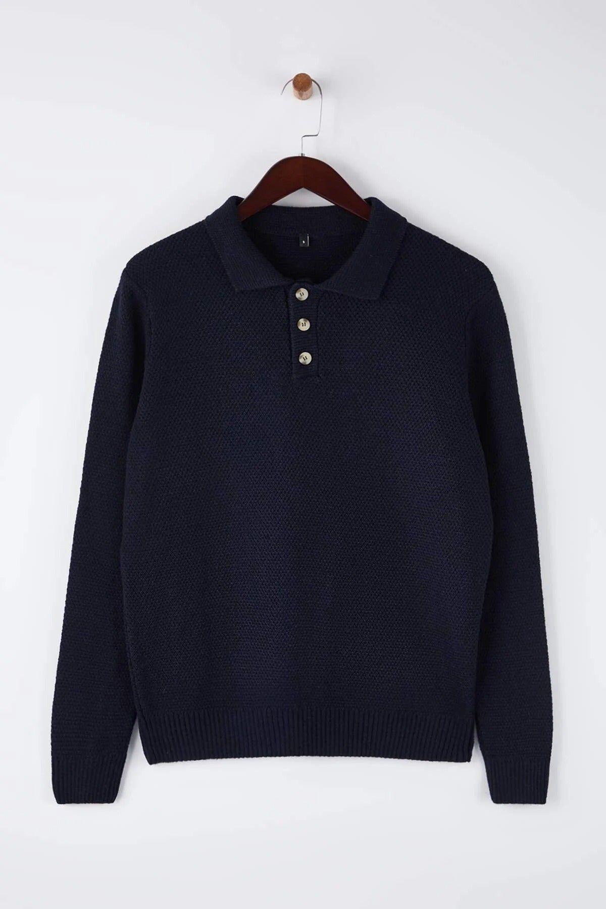 Men’s Knitted Polo Jumper by WOVCOR