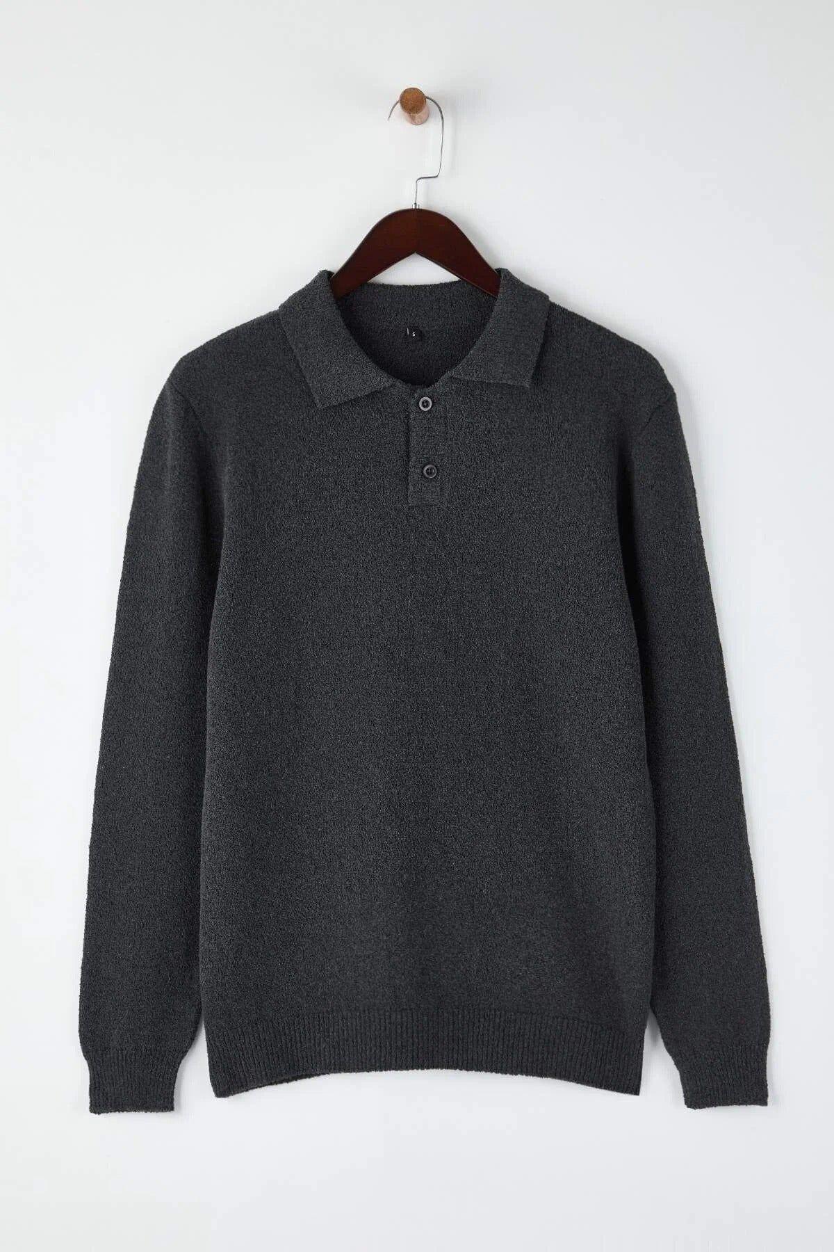 Men’s Polo Collar Knit Sweater by WOVCOR
