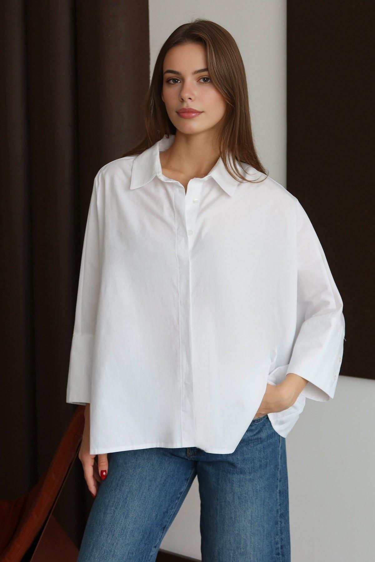 Oversized Woven Relaxed Shirt by WOVCOR