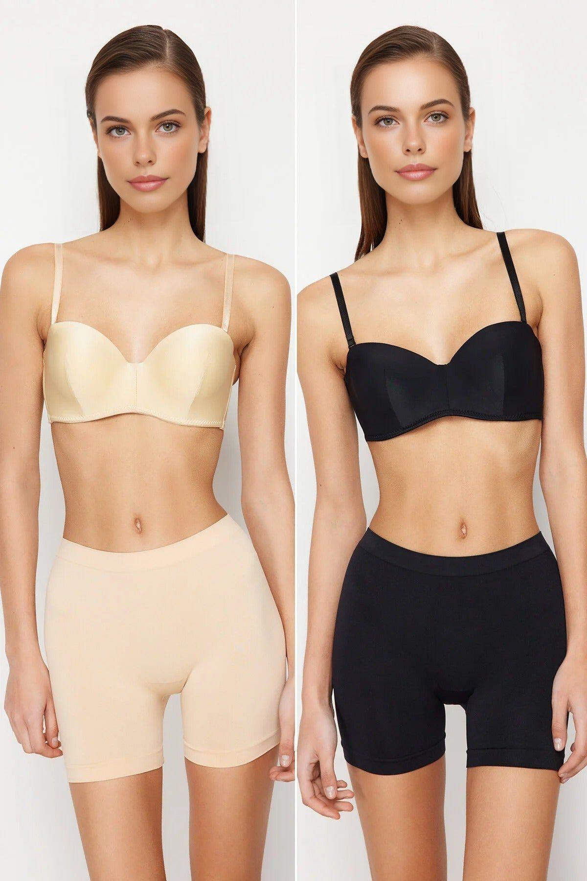 Seamfree Shaping Knitted Shorts with Sculpting Support by WOVCOR