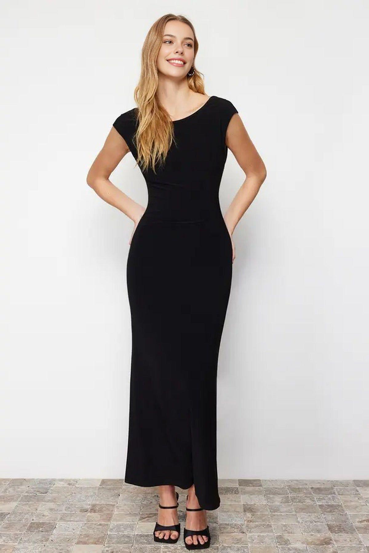 Sleeveless Contour Fit Maxi Dress with Clean Silhouette by WOVCOR