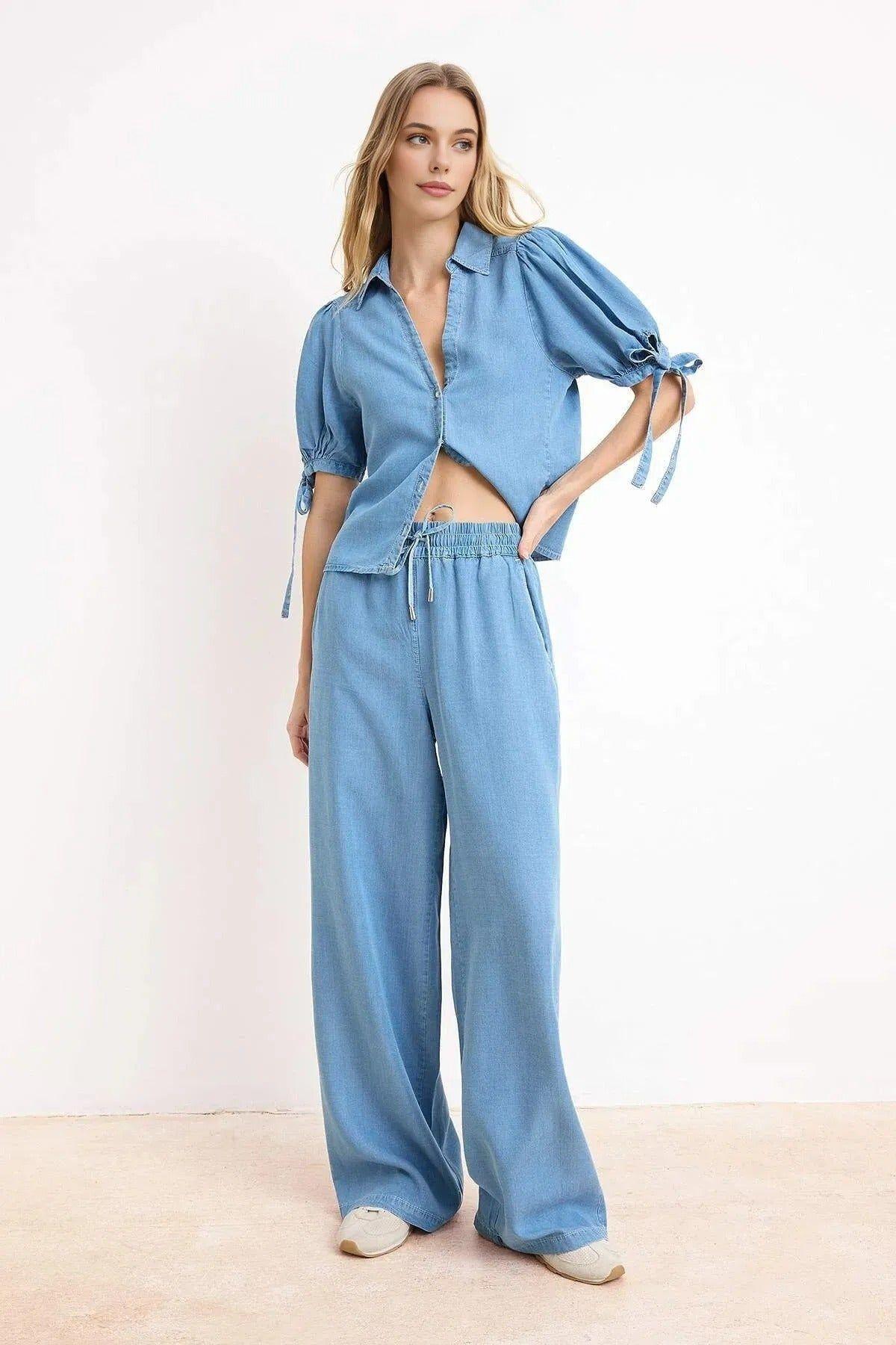 Tencel Denim Co Ord Set by WOVCOR