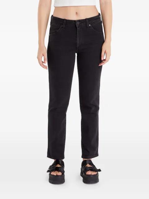 logo-patch slim-cut jeans by WRANGLER