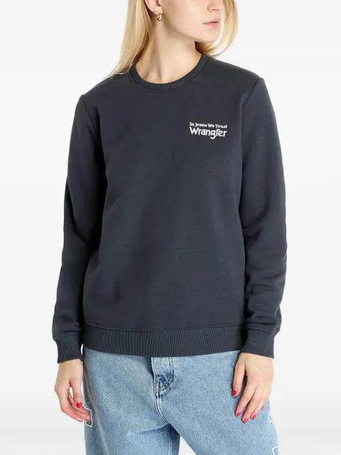 logo-print sweater by WRANGLER