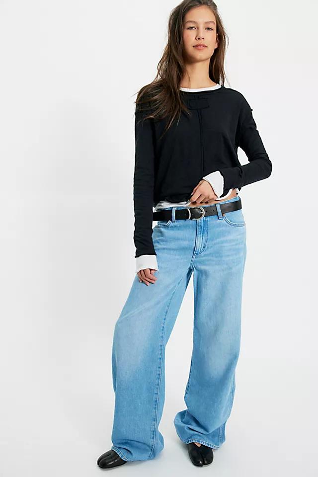 Wrangler World Wide Mid-Rise Wide-Leg Jeans by WRANGLER | FREE PEOPLE