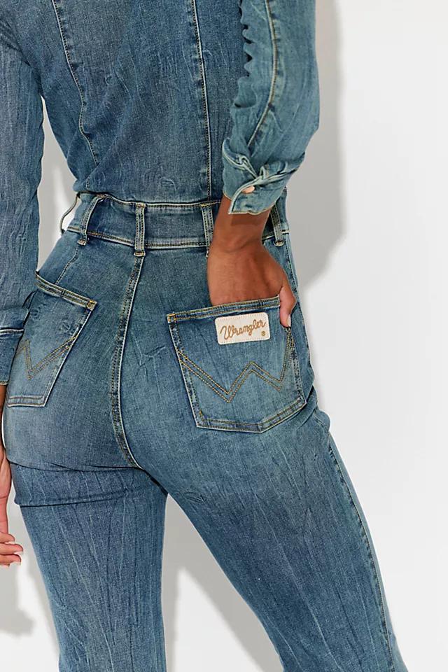 Wrangler X Lainey Wilson Flared Denim Catsuit by WRANGLER | FREE PEOPLE