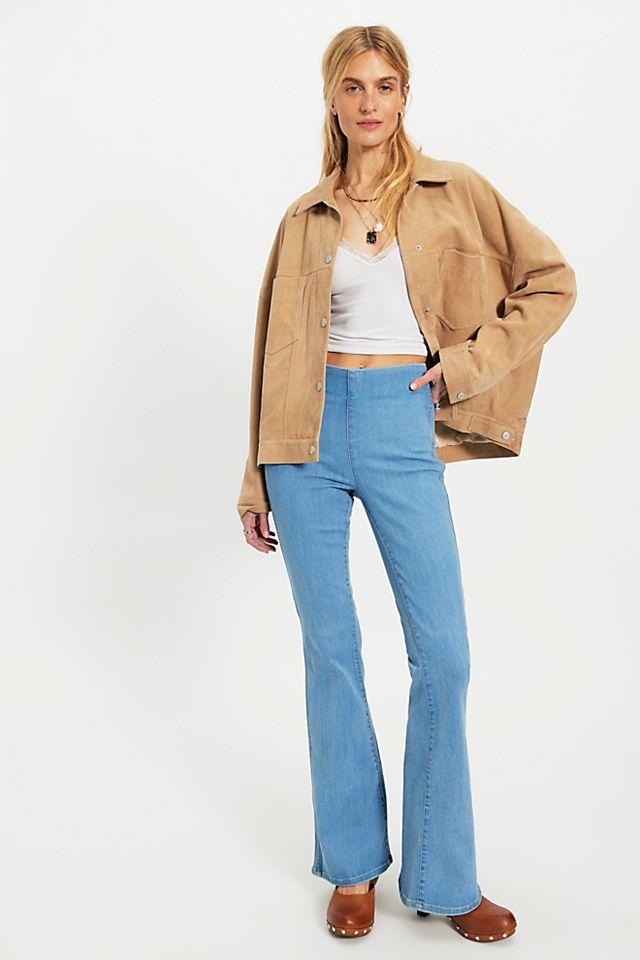 Wrangler X Lainey Wilson Pull-On Flare Jeans by WRANGLER | FREE PEOPLE