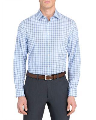 Slim Fit Plaid Performance Dress Shirt by WRK