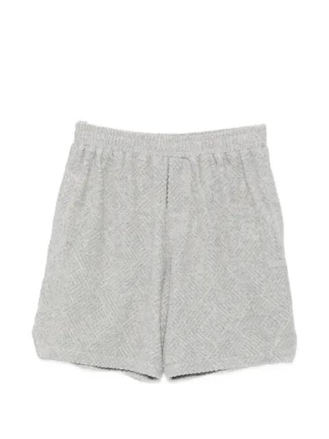 Fred V2 geometric-patterned terry-cloth shorts by WRSTBHVR