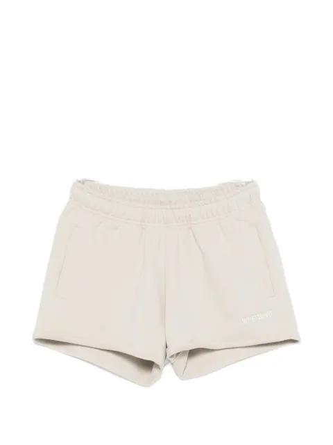 Itia logo-embroidered raw-cut shorts by WRSTBHVR