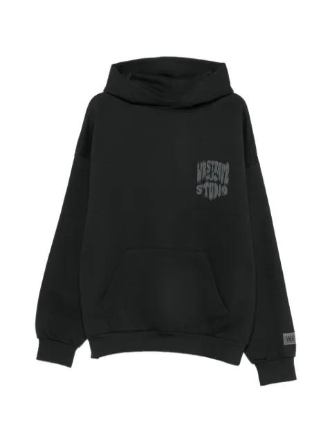 logo-print pouch-pocket hoodie by WRSTBHVR