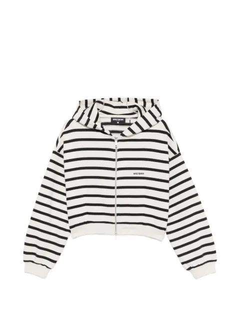 striped zip-up hoodie by WRSTBHVR