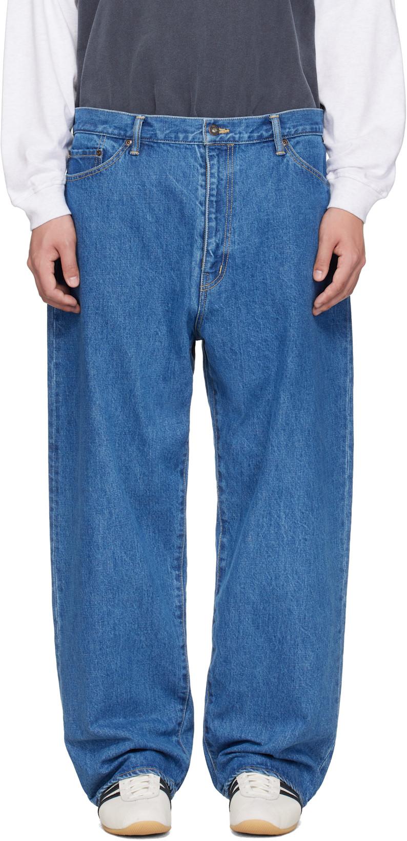 Blue 'Blues' Straight Jeans by WTAPS