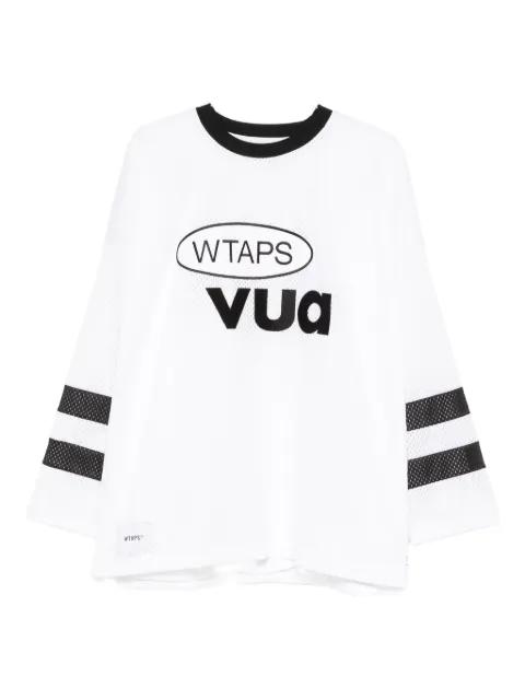 Netminder logo striped-detail T-shirt by WTAPS