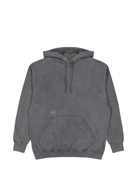 logo-print hoodie by WTAPS