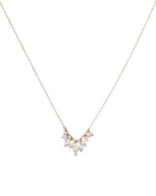14K Yellow Gold Cultured Freshwater Pearl & Diamond Shaker Necklace by WWAKE