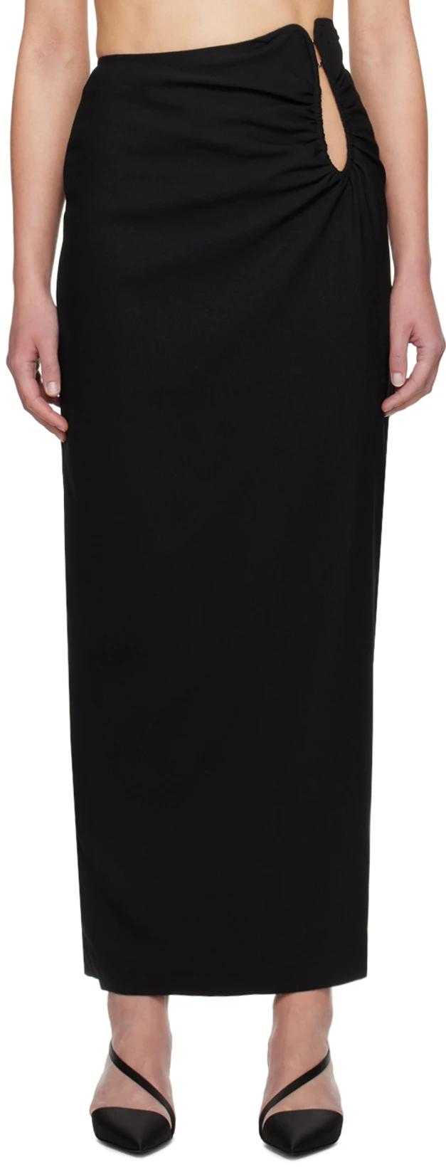 Black Ella Maxi Skirt by WYNN HAMLYN