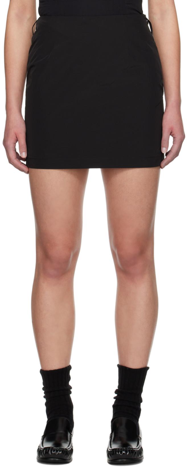 Black Sophia Miniskirt by WYNN HAMLYN
