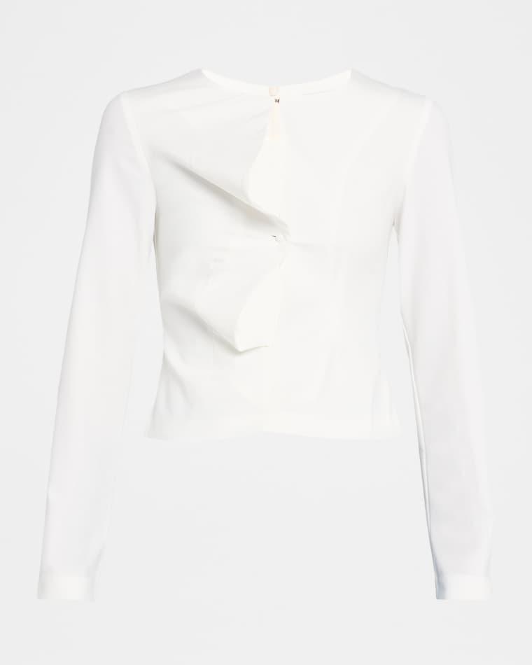 Esther Cut-Out Long-Sleeve Top by WYNN HAMLYN