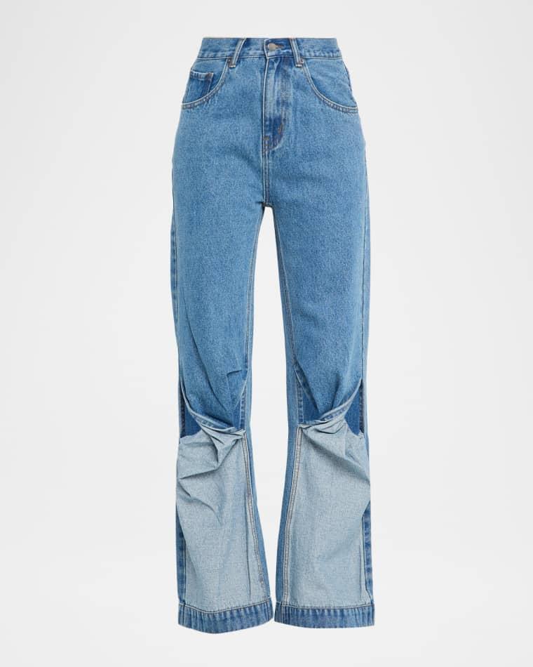 Mid-Rise Twist Jeans by WYNN HAMLYN