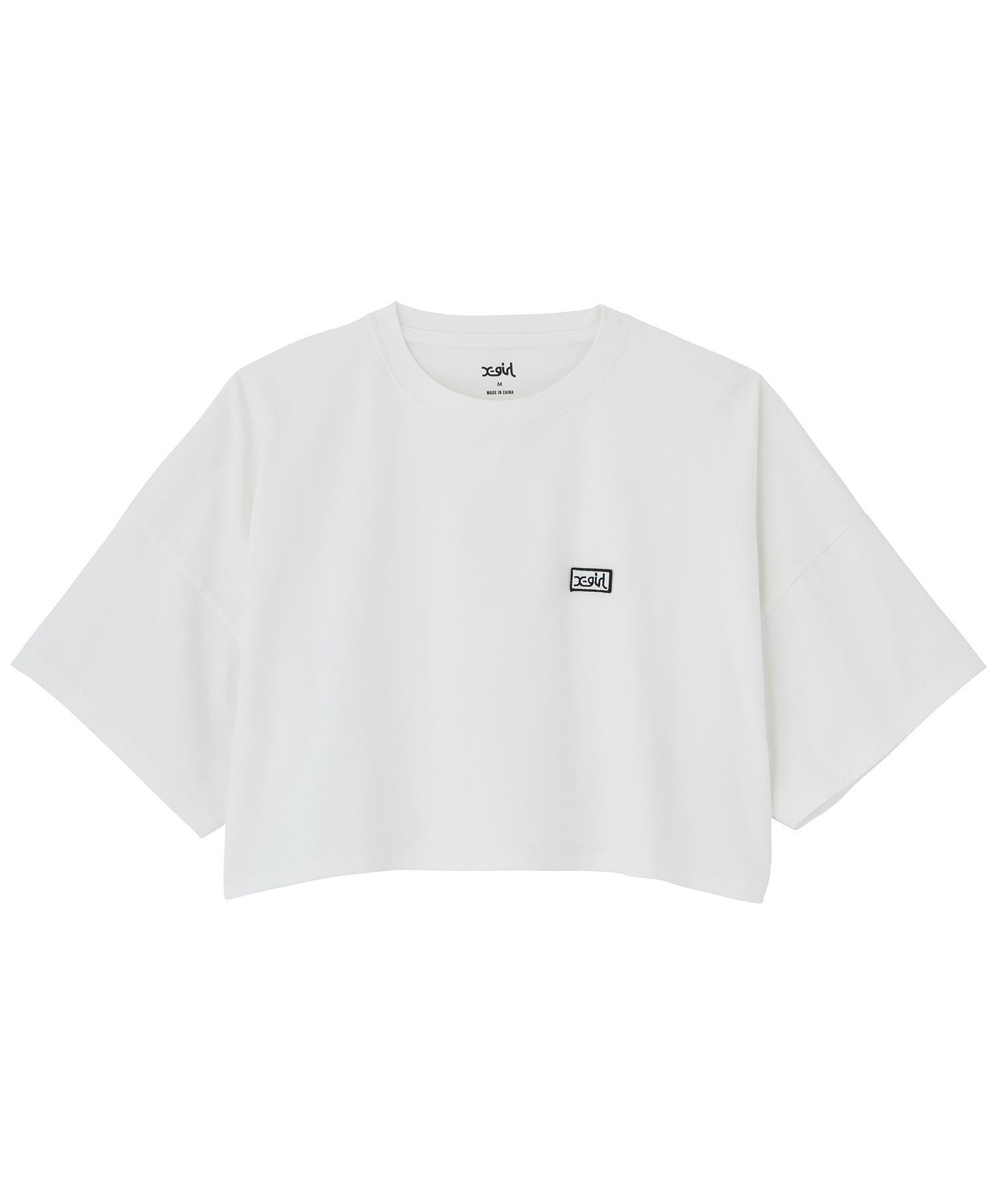 X-GIRL - Box Logo S/S Wide Tee - (White) by X-GIRL