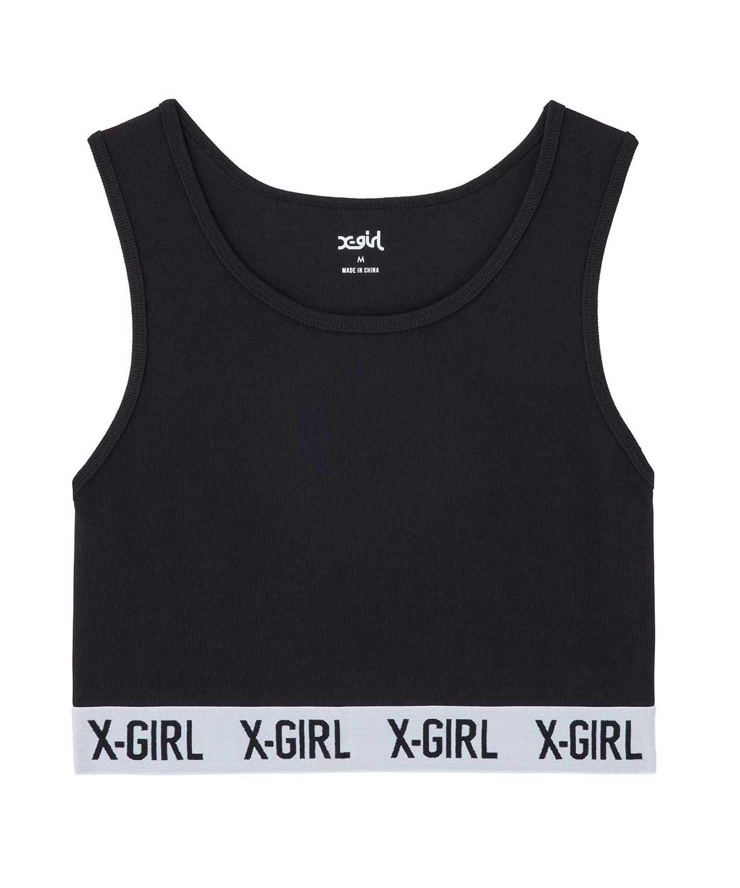 X-GIRL - Logo Tank Top - (Black) by X-GIRL
