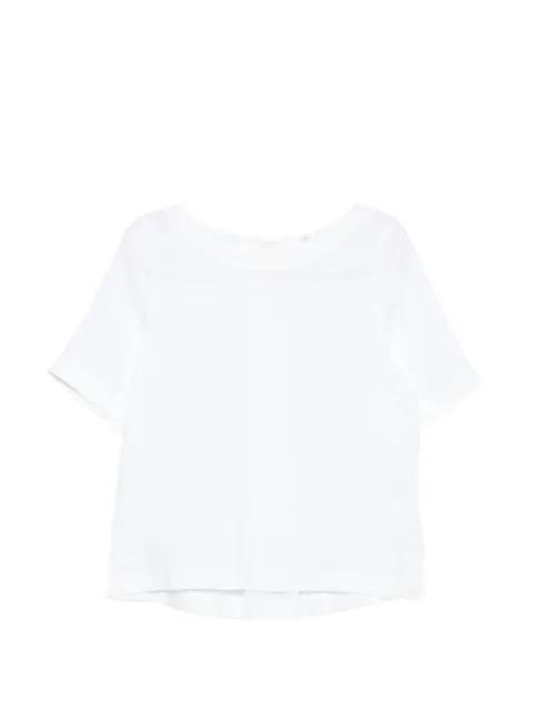 Fiamma short-sleeve box-pleat blouse by XACUS