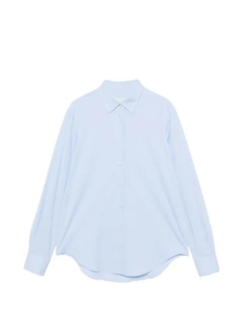 Marta button-down curved-hem shirt by XACUS
