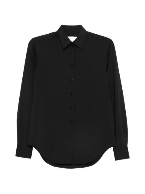 Marta button-down curved-hem shirt by XACUS