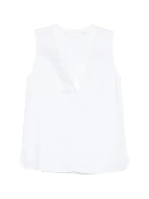Selma sleeveless V-neck blouse by XACUS