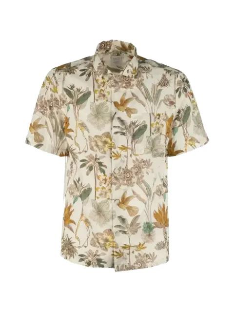 floral-print short-sleeve shirt by XACUS