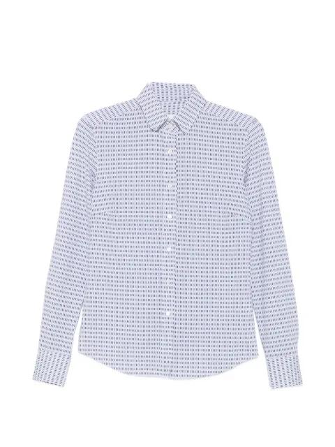 geometric-print button-down shirt by XACUS