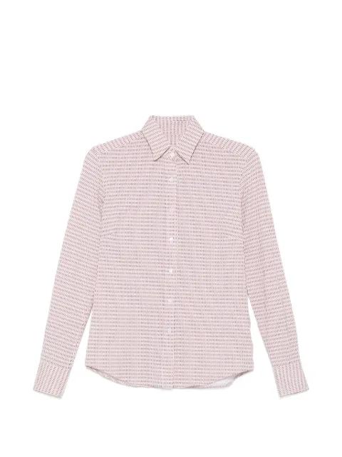 geometric-print long-sleeve shirt by XACUS