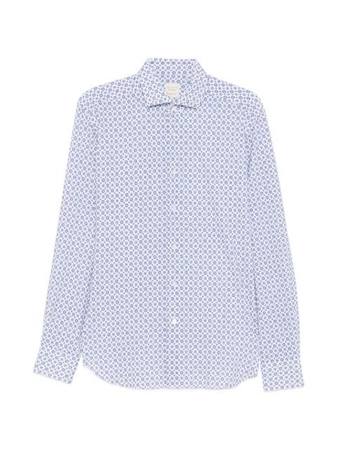 geometric-print long-sleeve shirt by XACUS