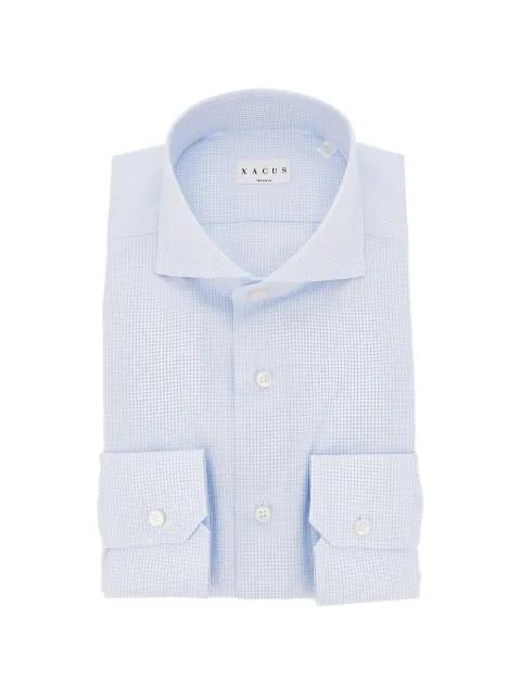 micro-check shirt by XACUS