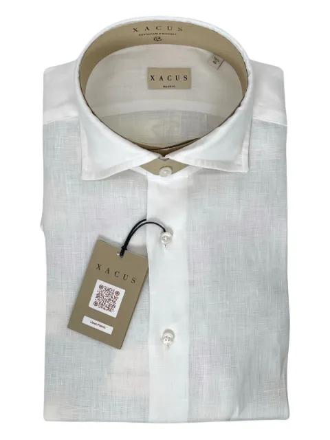 point-collar buttoned shirt by XACUS