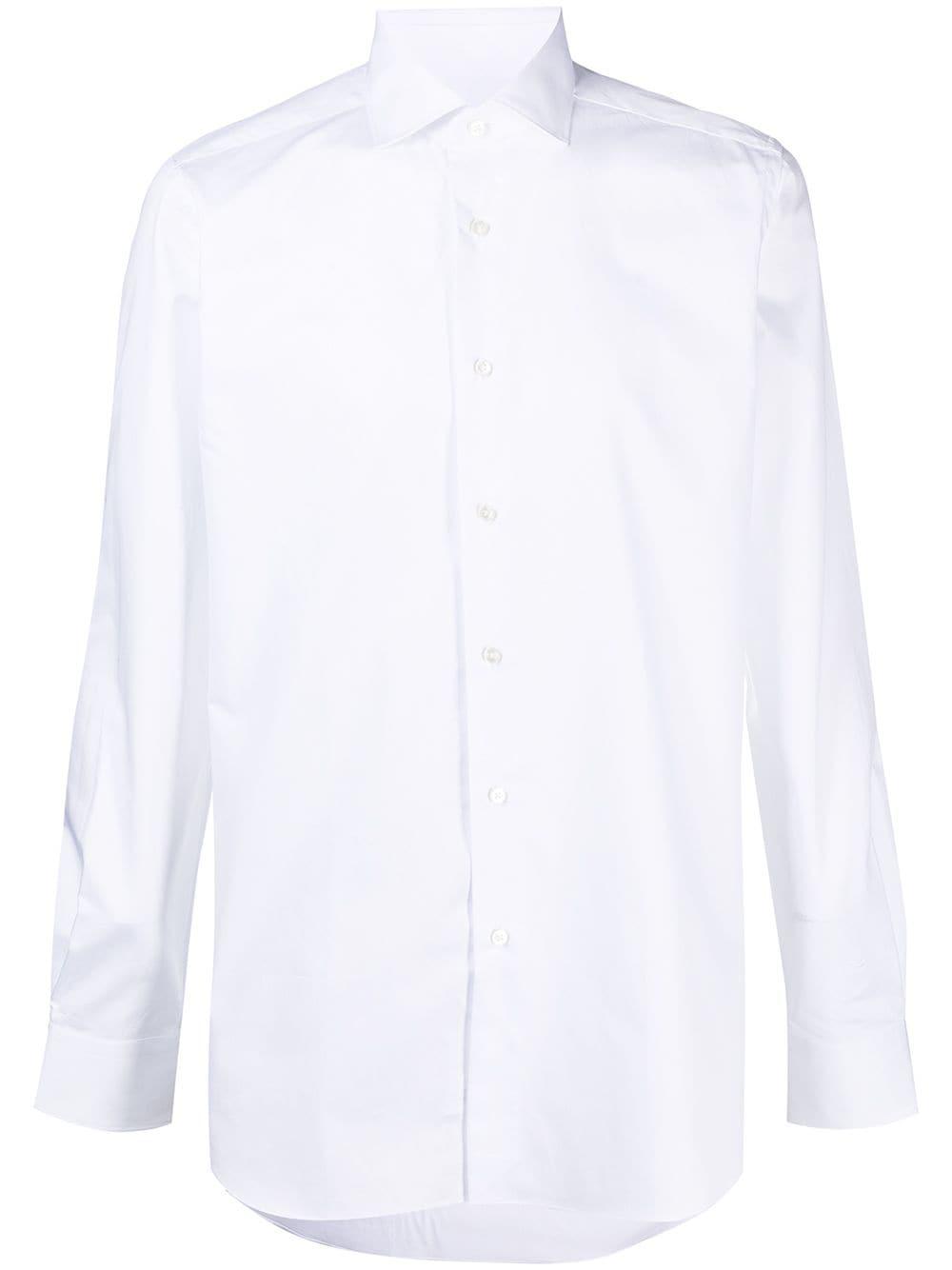 pointed collar cotton shirt by XACUS