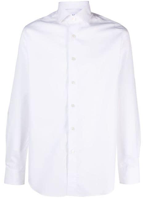 spread-collar cotton shirt by XACUS