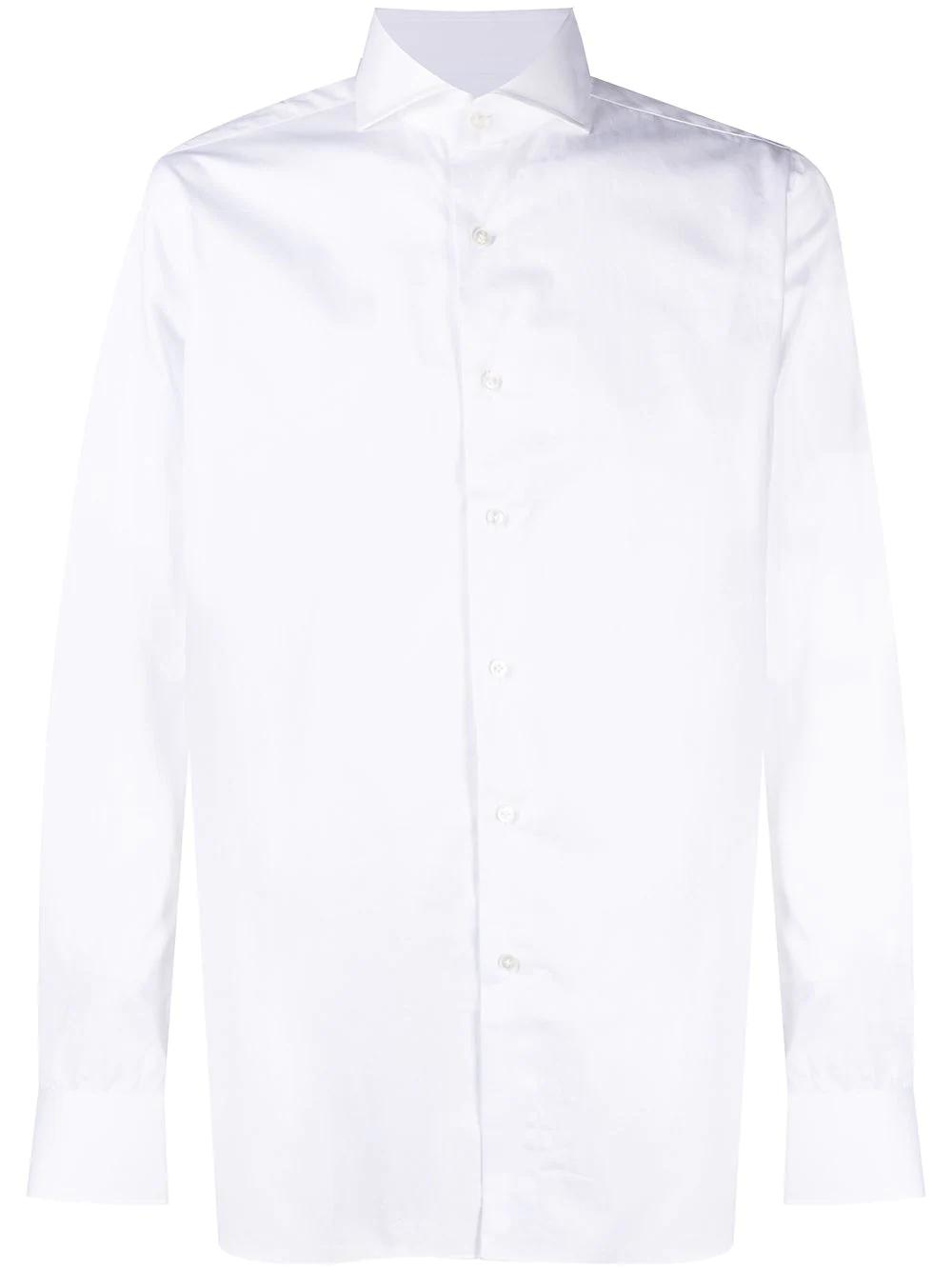 spread-collar cotton shirt by XACUS