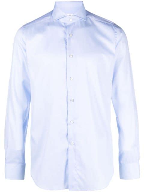 spread-collar cotton shirt by XACUS