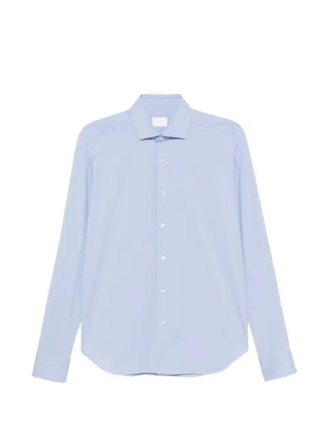 spread-collar long-sleeve shirt by XACUS