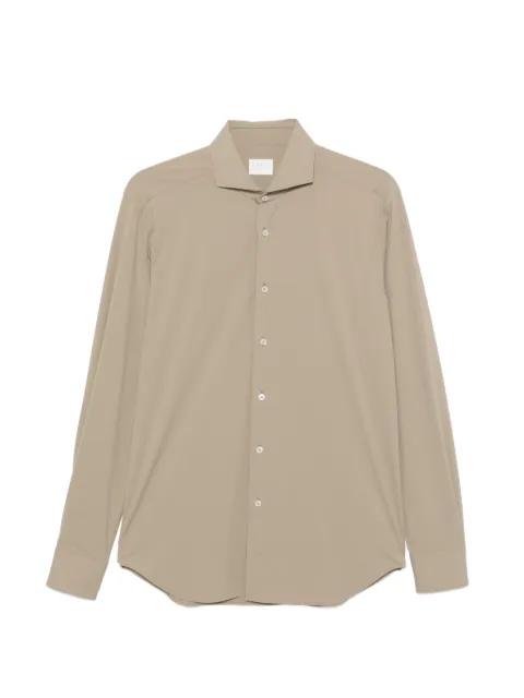 spread-collar long-sleeve shirt by XACUS