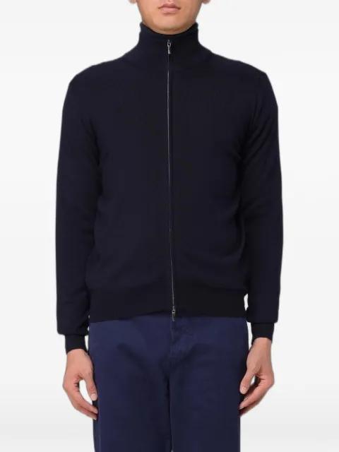 zip-up merino-wool cardigan by XC